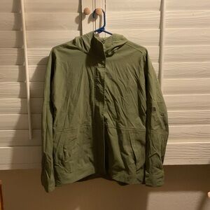 Women’s North Face Olive Green Hooded Jacket